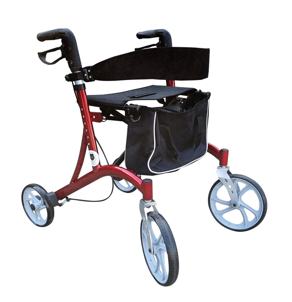 4wheel rollator deluxe folding walking frame for elderly and disability-4WRF