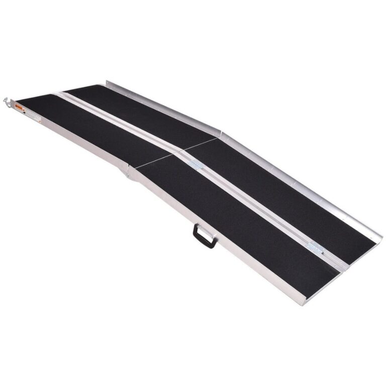 Folding Suitcase Ramp With Anti Slip Surface Wheelchair Step Access 300cm - Gritted Surface