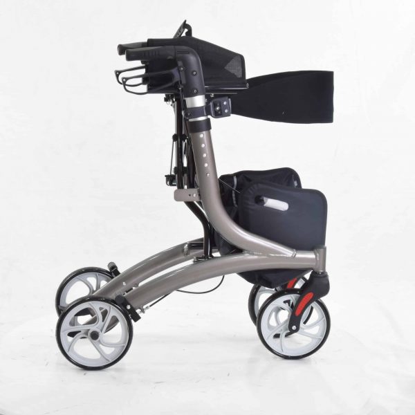 4 wheel Rollator light weight with wide Seat Aluminium walking NDIS and Aged care Approved