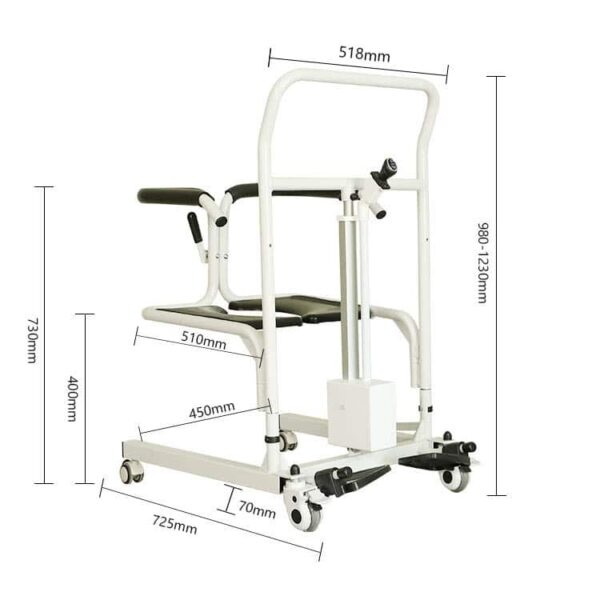 Patient Transfer Chair with Electrical Height Adjustment-iMOVE 7