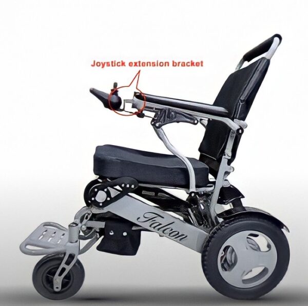 Electric Wheelchair adjustable joystick extension mounting bracket