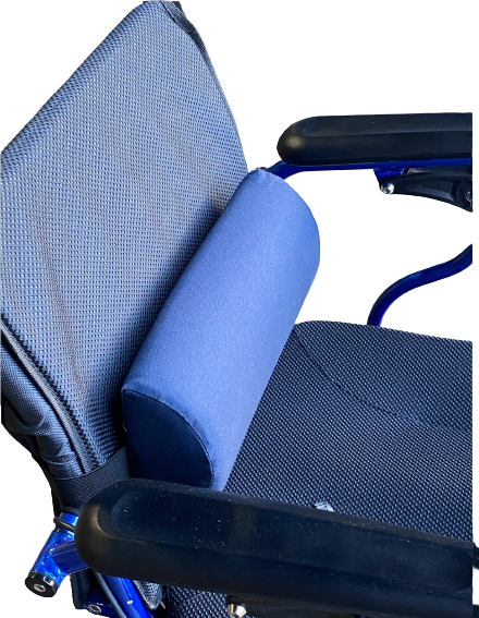 Lumbar Roll Pillow Support Cushion for Wheelchairs, Chairs and Cars