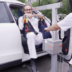 Portable Vehicle Hoist with lifter and sling Person Transport for car