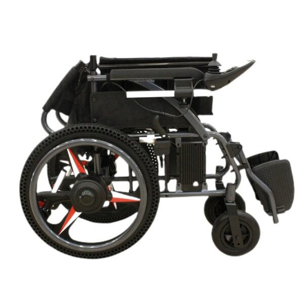 Foldable Electric and Manual Self Propelled Wheelchair for Multipurpose All-Round-Use