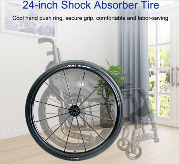 Leisure Aluminium Lightweight Wheelchair Suitable for Teens and Adults