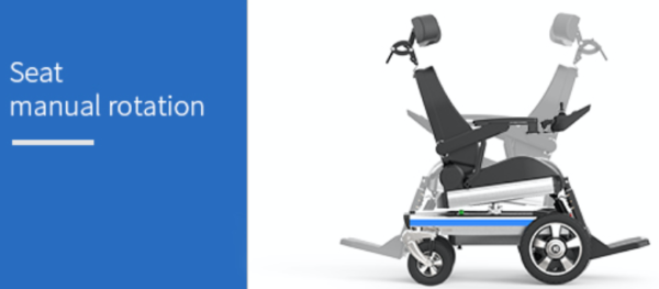 Reclining Electric Power Wheelchair Folding with Adjustable head and footrest Mobility chair-OPTIMUM