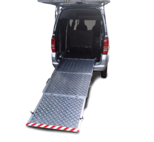 Wheelchair Aluminium Ramp with Two Folds For Cars, Vans, Minivans and Station Wagons