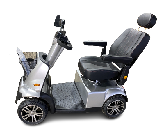 Electric Mobility Scooter 4 Wheel with 180KG Load Capacity-MINIAUTO - Silver