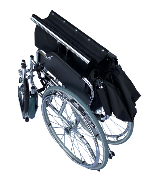 Foldable Bariatric Manual Wheelchair Extra Wide Seat Removable Leg Rest Heavy Duty 130kg Weight Capacity