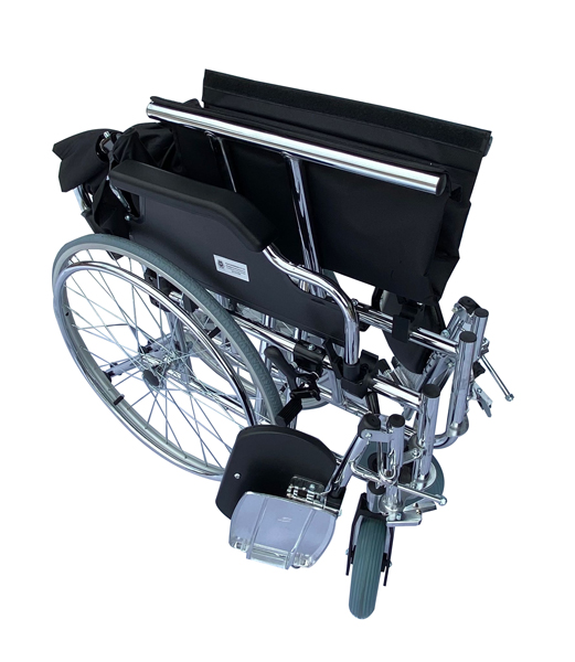 Foldable Bariatric Manual Wheelchair Extra Wide Seat Removable Leg Rest Heavy Duty 130kg Weight Capacity