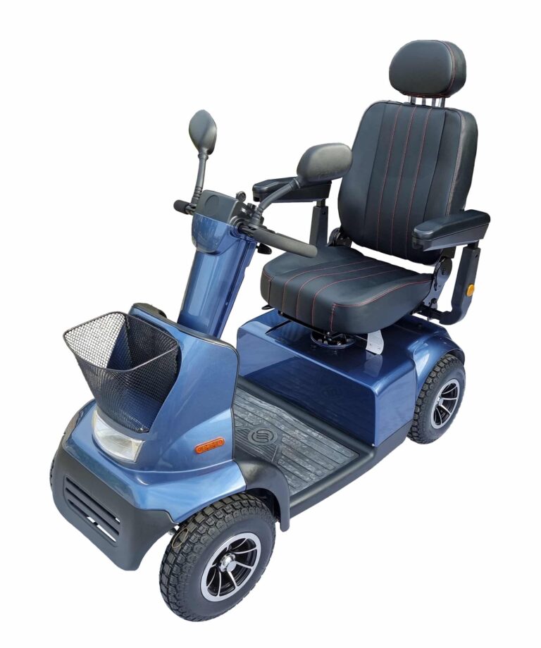 Electric Mobility Scooter 4 Wheel with 180KG Load Capacity - MINIAUTO - Blue