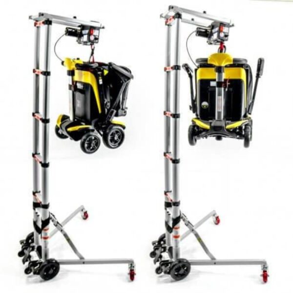 Portable Electric Wheelchair Transfer Hoist Plus Air Hawk Electric Folding scooter-Sale Package Deal
